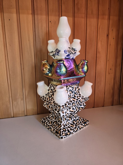 Delft Blue tulip vase