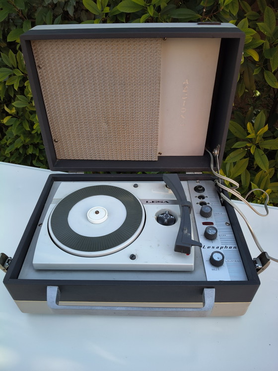 Platine Vinyle Vintage Lesa Lesaphon Mod. Lf280 • – Objets déco, Metal, Plastic (photo 2 of 9)