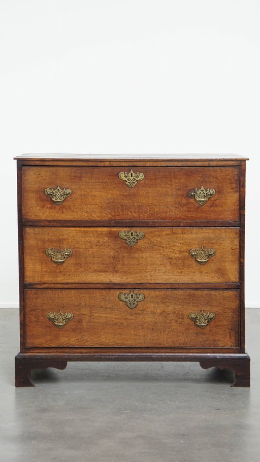 Commode anglaise du XVIIIe siècle à 3 tiroirs