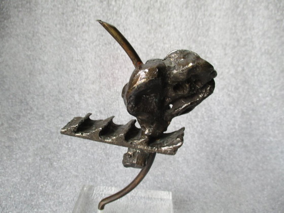 Image 1 of Sculpture en bronze, style abstrait et expressif, 15 cm.