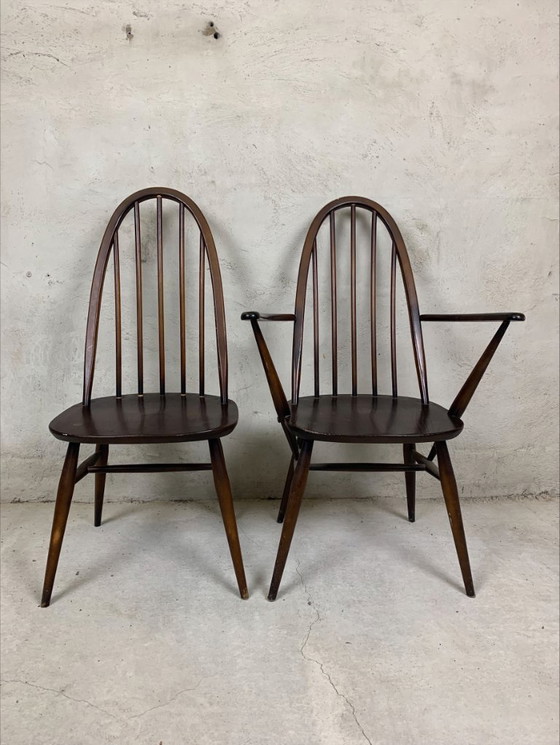 Image 1 of 6x Ercol Quaker chairs