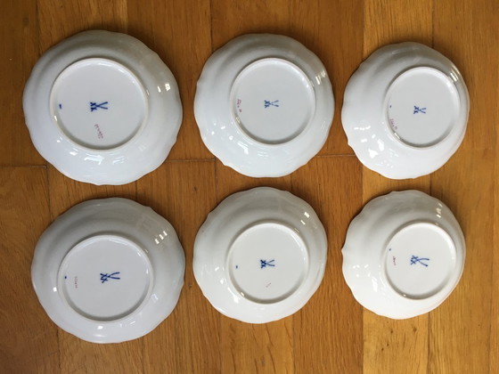 Image 1 of Mokkaservice Indisch Purpur von Meissen ( 1850-1924)