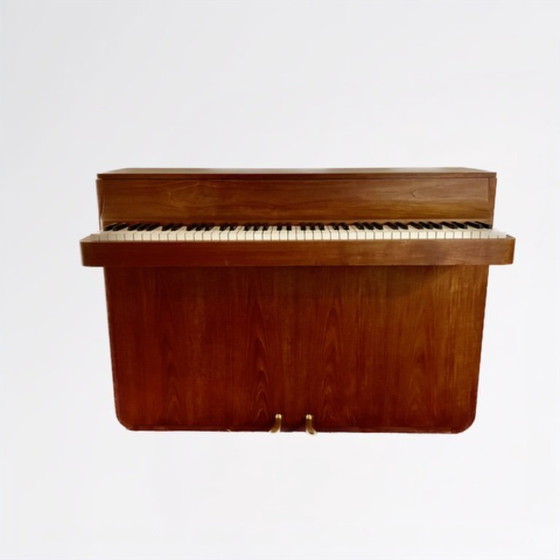 Image 1 of Exclusiva pianette danesa de teca Louis Zwicki – diseño de mediados de siglo
