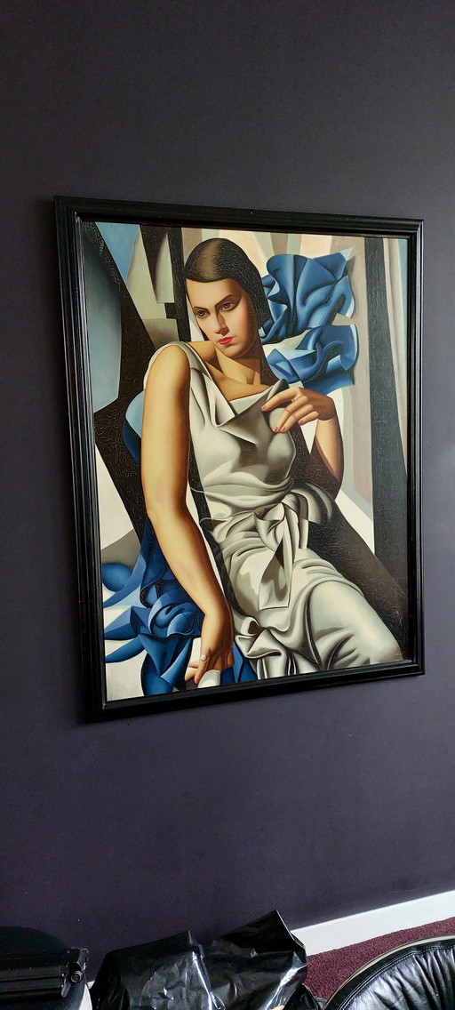 Painting Tamara de Lempicka 120 x 90 cm