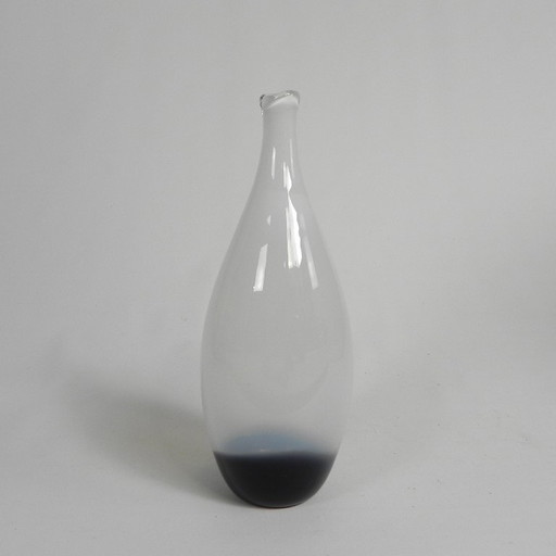 Hand-blown Thick-walled Serica Bottle Vase, Leerdam, Floris Meydam, 1960s – vazen, Glass