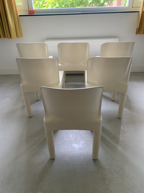 Image 1 of 6 vintage Marcello Siard dining chairs