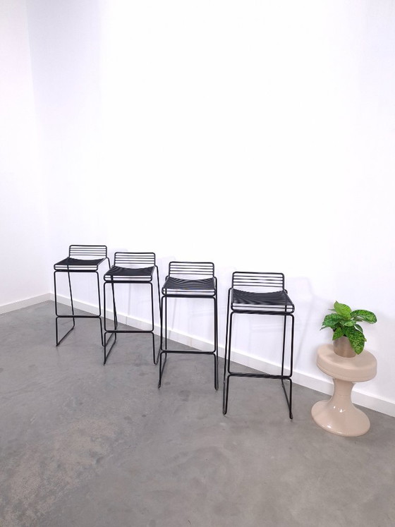 Set of 4 x Black HAY Barstool, Hee Welling – Metal (photo 3 of 18)
