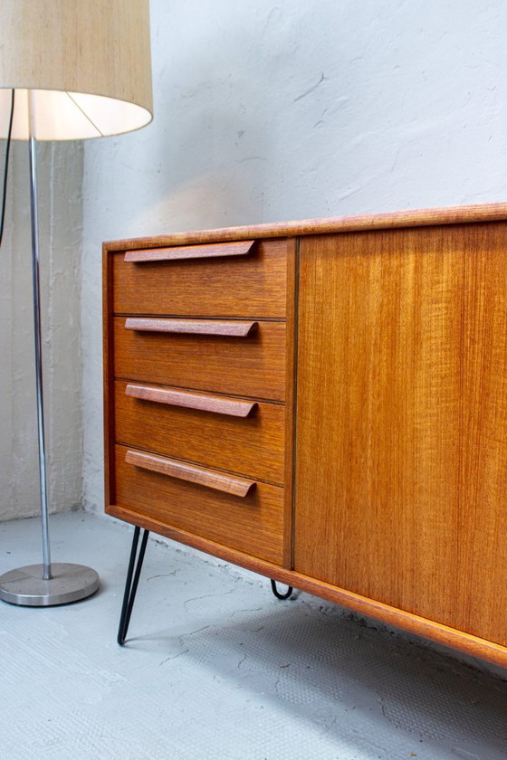 Image 1 of Vintage teak sideboard chest of drawers Danish 60s Mid Century