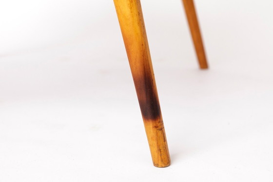 Image 1 of Ensemble de 3 chaises vintage en hêtre, 2 chaises et 1 fauteuil, années 1970, Allemagne