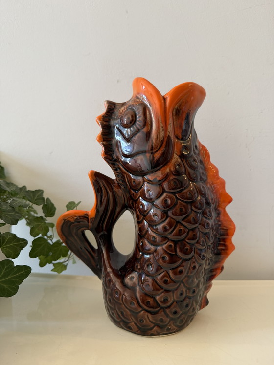 Pichet vintage milieu du siècle en forme de poisson – Accessoires de table, Ceramic (photo 7 of 7)