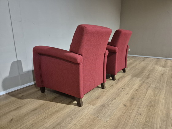 Image 1 of 2x Henders and Hazel - Saarbrucken - Poltrone - Rosso