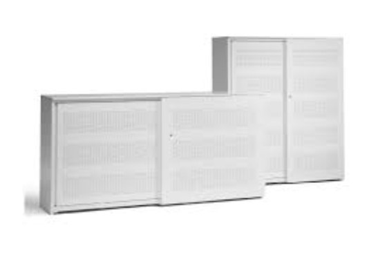 Image 1 of Akoestische kantoorkasten 2 stuks wit ral 9010 van Voortman