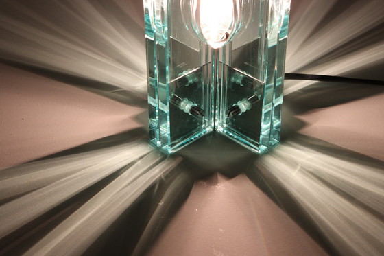 Image 1 of Set of 2 table lamps/glass objects by Giorgio Reggiori for Gallotti & Radice, 1960s, Italy