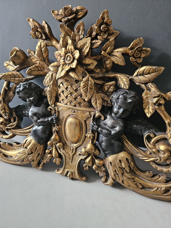 Image 1 of Puerta antigua dorada superpuesta, Francia