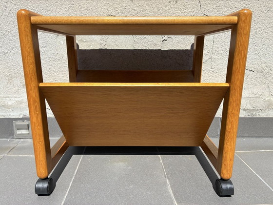 Aksel Kjersgaard for Odder side table with magazine shelf, 1960s, Wood, Brown, Scandinavian (photo 5 of 7)