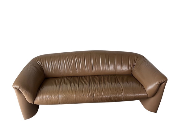 Image 1 of Bankstel Leolux Mink, 2-zits y 3-zits, luz bruin leer