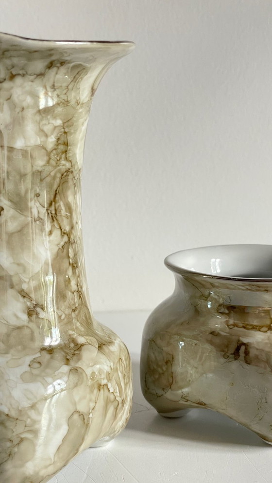 Image 1 of Karolina-Porzellanvasen, Polen, 1970er/80er Jahre