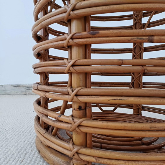 Image 1 of Sgabello Contenitore in Bamboo Anni '60