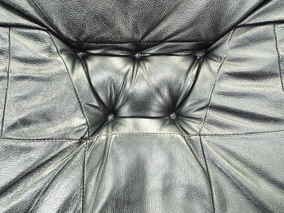 Image 1 of Scandinavian Leather Sofa in the Style of Alvar Aalto, 1970s