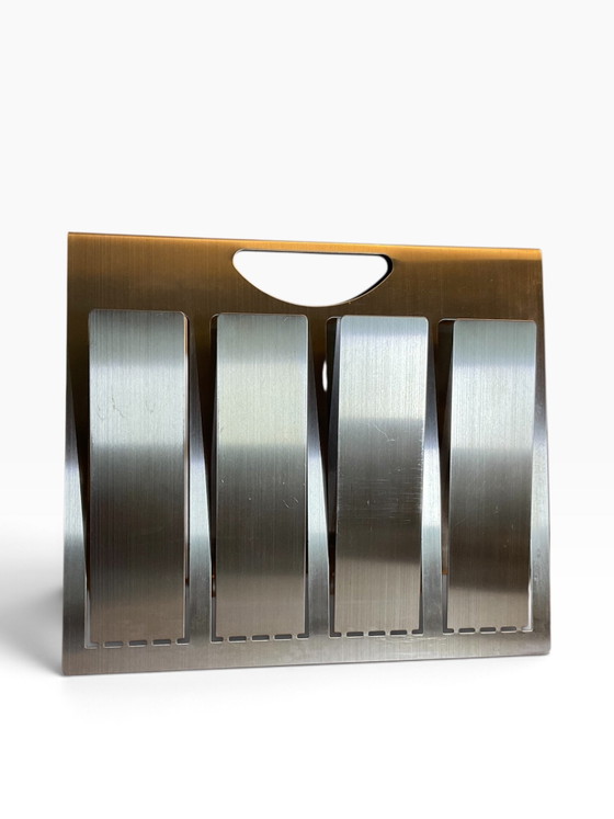 Porte-revues Design Minimaliste. Space Age / Postmoderne Années 80/90 – Metal (photo 12 of 15)