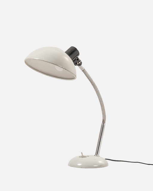 Vintage Grey Table Lamp In The Style Of Kaiser Idell By Christian Dell