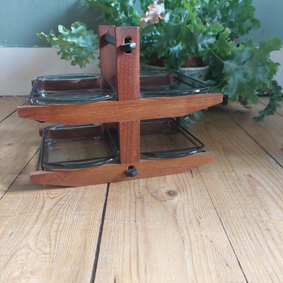 Lucky Vintage MCM design danese porta cabaret o porta vassoio – Accessori da tavola, Wood (photo 2 of 6)