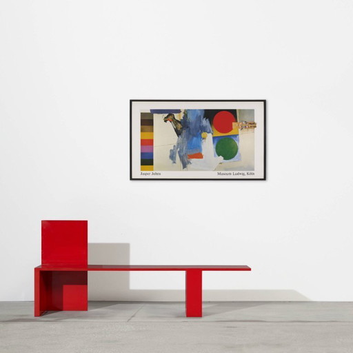 JASPER JOHNS – "Edingsville" 1987 – Póster monumental XXL (139 cm) – Edición múltiple