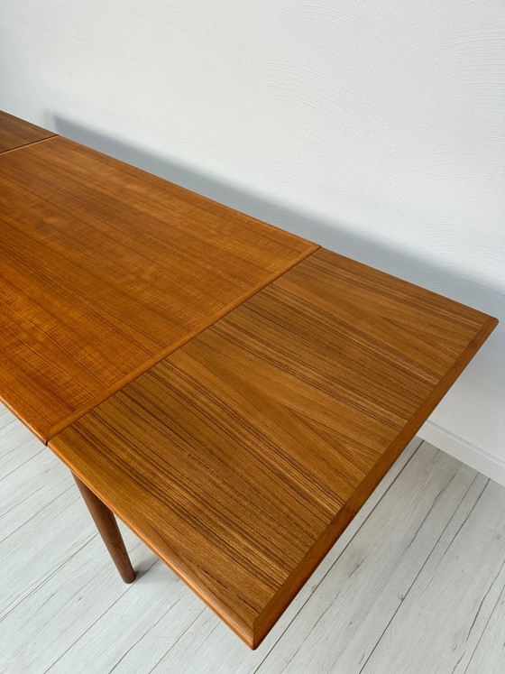 Image 1 of 1960s Large Vintage Minimalistic Teak Extendable Dining Table