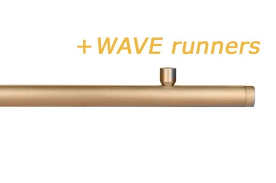 Image 1 of Interstill waverail compleet hoogglans messing champagne