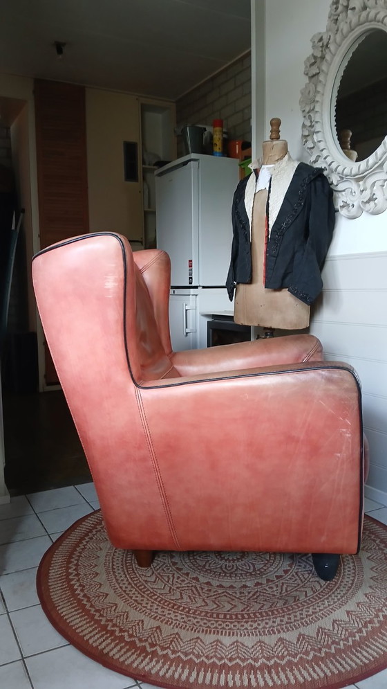 Baxter Bergère Armchair – Leather, Wood (photo 5 of 11)