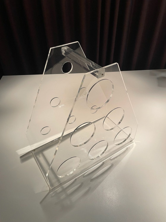 Jaren 70 wijnrek plexiglas (photo 6 of 6)