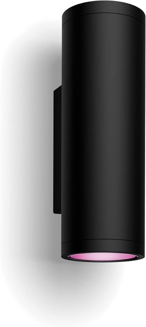 Philips Hue White and Color Ambiance Appear Applique murale LED d’extérieur connectée, Compatible avec Alexa, Google Assistant e