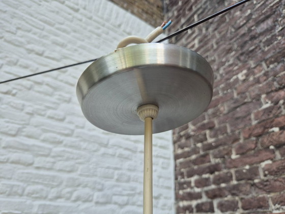 Image 1 of Vintage XL space age plastic geometric pendant lamp