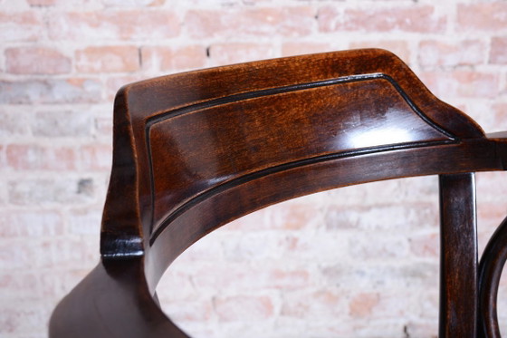 Gerestaureerde art-deco stoel, beukenhout, herleefd Pools, Tsjechisch, jaren 1920 – Fauteuils, Wood (photo 6 of 13)