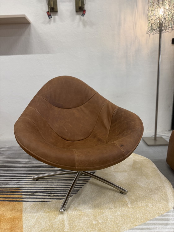 Image 1 of Label Vandenberg Hidde Draaifauteuil Bovino naturel leer