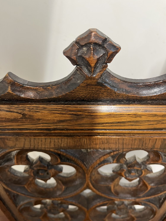 Image 1 of Two Gothic armchairs