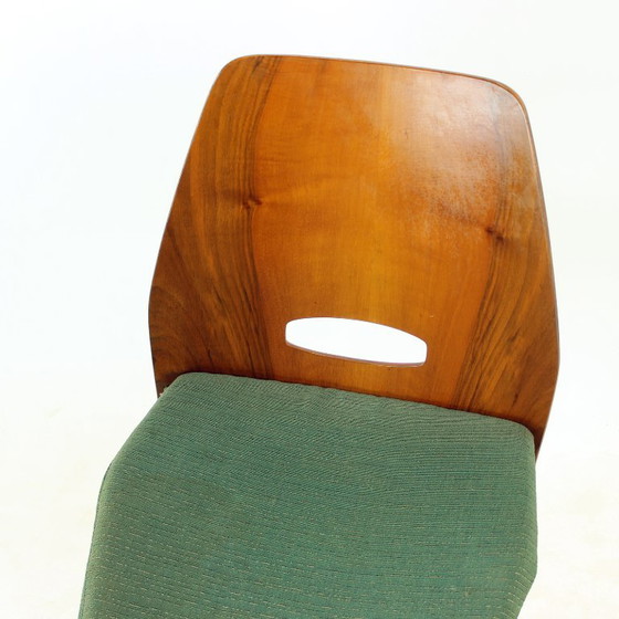 Pair Of Lollipop Chairs By František Jirák For Tatra Nábytok, Czechoslovakia, 1960s – Dining chairs, Textile (photo 16 of 16)