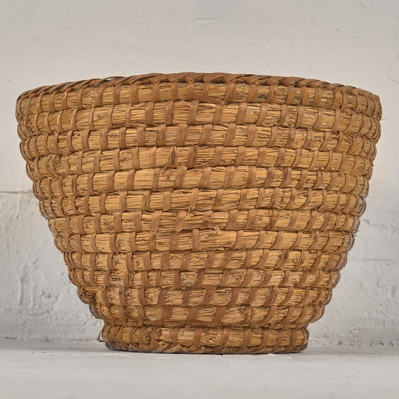 Cesta de mimbre decorativa antigua (c. 1930) #10, Objetos decorativos (foto 2 de 3)