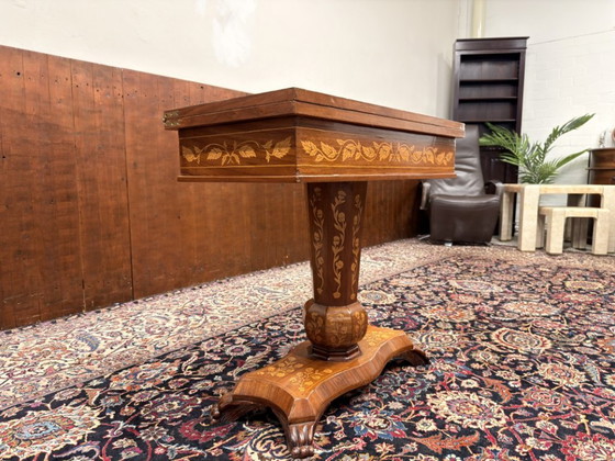 Tavolo da gioco olandese intarsiato del XIX secolo – Tavoli, Legno (photo 5 of 16)