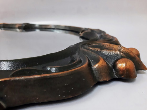 Image 1 of Specchio da parete russo decorato d'epoca: eleganza regale in bronzo e oro