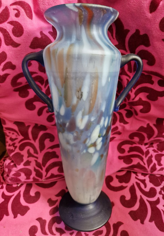 Image 1 of Vintage Murano Glass Amphora Vase