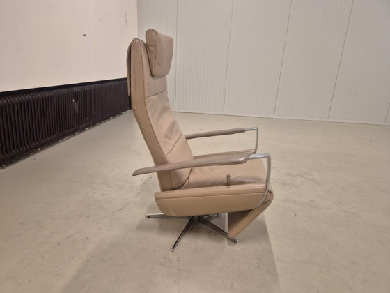Jori Idaho - Draaibare Relaxfauteuil - Leer - Beige – Verstelbare relaxstoel, Leather, Metal (photo 3 of 11)
