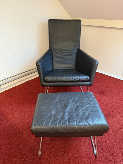 Don Fauteuil met Pouffe Label by Gerard van den Berg 