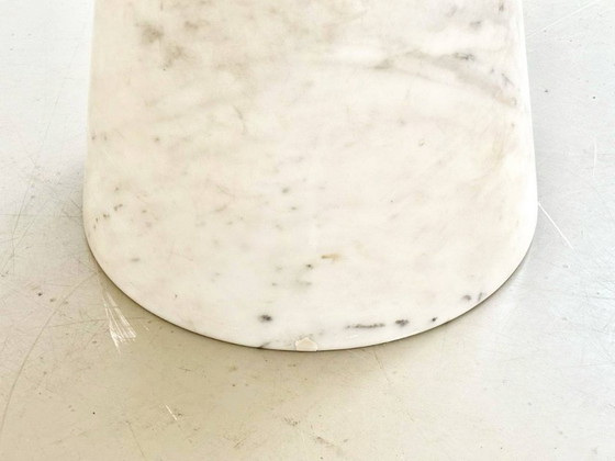 Image 1 of Round table in Carrara marble by Carlo Scarpa for Cattelan Italia, 1970s