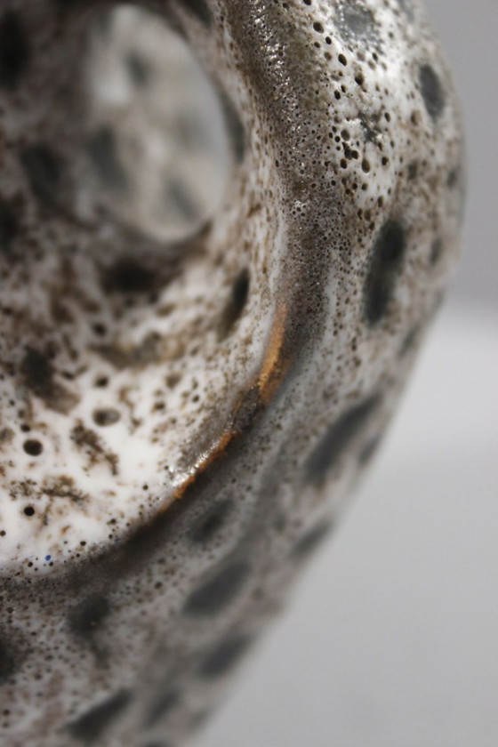 Image 1 of Marius Bessone in Vallauris - Large free-form vase abstract decor 1950s