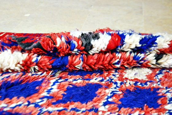 Image 1 of Red & Blue Vintage Boujaad Rug – 223 x 145 cm
