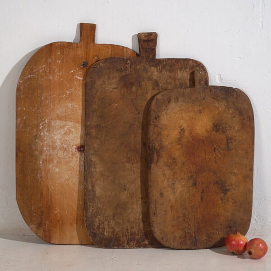 Large antique cutting boards (c.1920). Set of 3 #24 – Kitchen accessories, Rustic (photo 5 of 9)