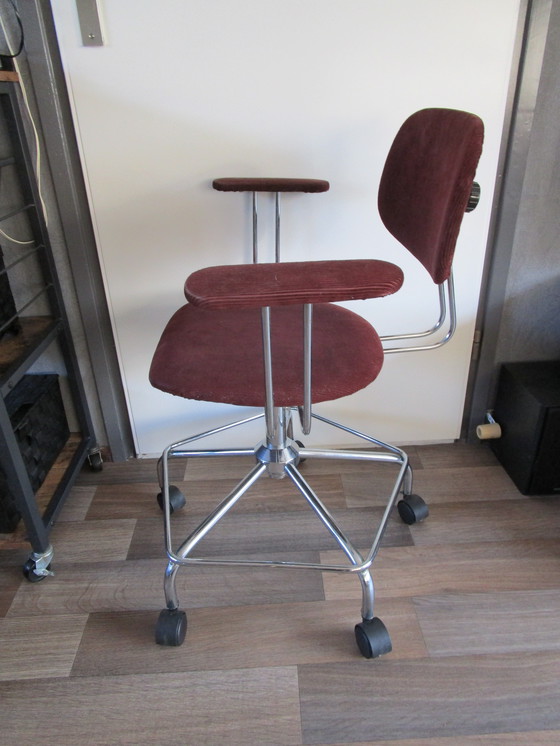 Image 1 of Vintage 1950s Adjustable Office Chair Possible From Egon Eiermann Germany