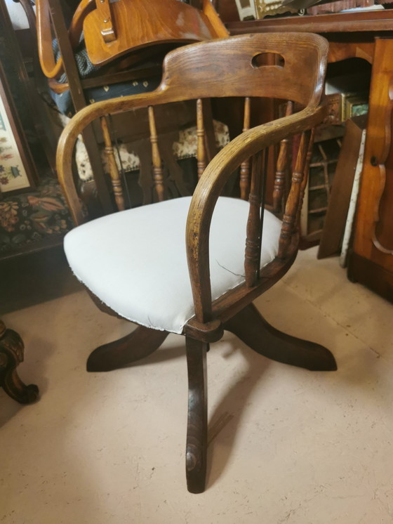Image 1 of Silla de oficina antigua Haywood Brothers & Wakefield de 1900