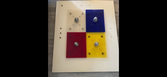 Image 1 of Arte moderna 3D rosso giallo blu